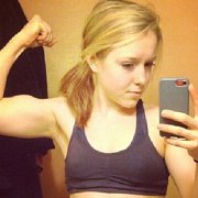 Teen muscle girl Weightlifter Lydia